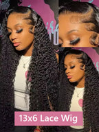 Deep Wave Human Hair Wig | 13x6 HD Lace, 220% Density