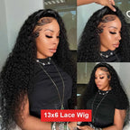 Kinky Curly Human Hair Lace Front Wig | 250% Density
