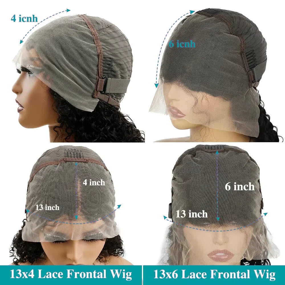 Long Deep Wave Human Hair Wig | HD Lace, 220% Density