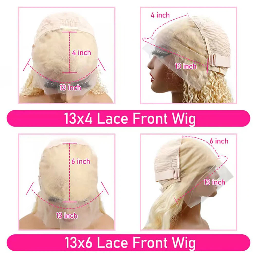 613 Blonde Body Wave Human Hair Lace Front Wig