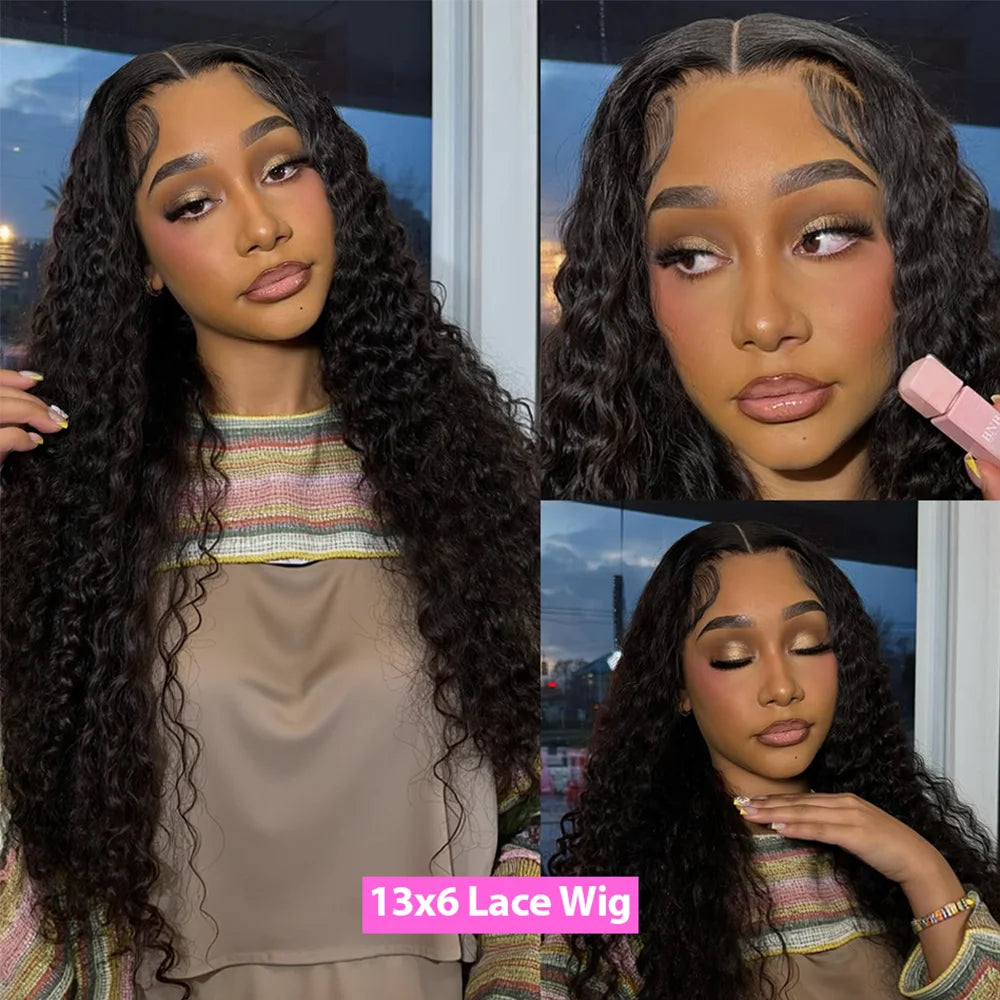 Deep Wave Human Hair Wig | HD Lace, 250% Density