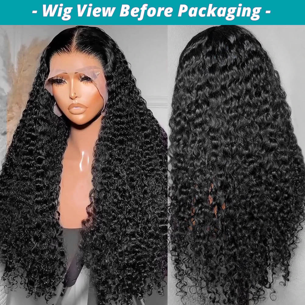 Long Deep Wave Human Hair Wig | HD Lace, 220% Density