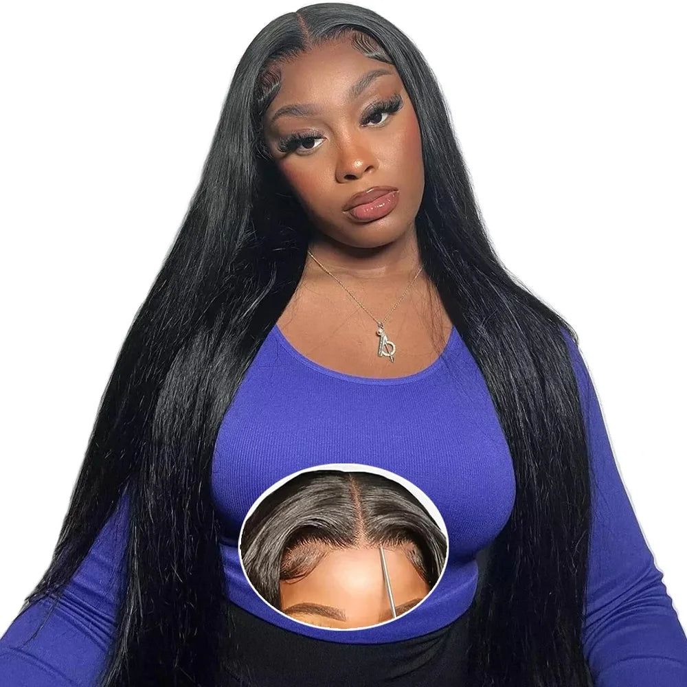 Straight Glueless Human Hair Wig | 7x6 HD Lace