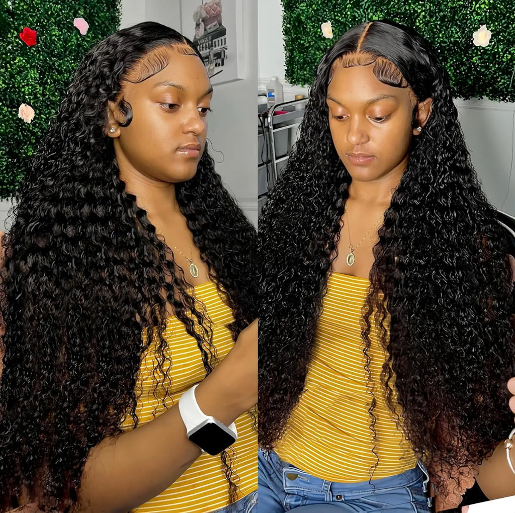 Kinky Curly Human Hair Lace Front Wig | 250% Density